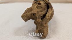Figure en bois antique ou vintage, primitive, tribale ou d’art populaire, 8,5 pouces
