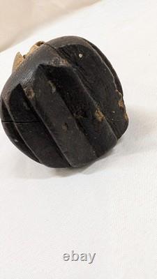 Figure en bois antique ou vintage, primitive, tribale ou d’art populaire, 8,5 pouces