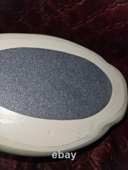 Figurine de cygne en bois massif d'art populaire vintage, sculptée à la main avec des yeux en verre et numérotée