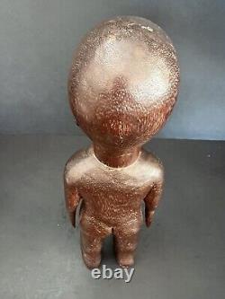 Figurines d'ancêtres (Vintage, 20ème siècle) Art populaire en bois vendues par paire