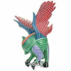 Grand Griffin Bird Oaxacan Alebrije Carving Art Populaire Mexicain Peinture Sculpture