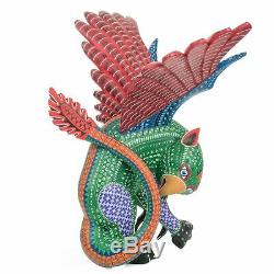 Grand Griffin Bird Oaxacan Alebrije Carving Art Populaire Mexicain Peinture Sculpture