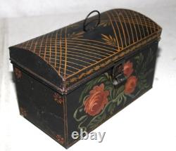 Grand panier à coques en bois et métal, artisanal, folk art ancien, avec manche sculpté, Cape Cod