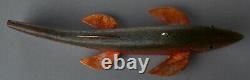 Jay Mcevers Fish Decoy Fish Folk Art Carved Wood Ice Fish Spearing Lure