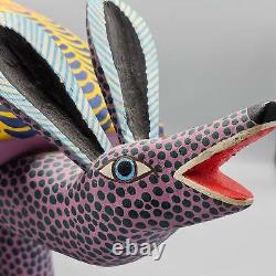 Jose et Evaristo Hernandez Sculpture en Bois Art Populaire Mexicain Tatou