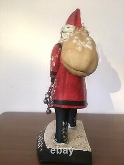 Leo Smith Folk Art Gift Giver Santa Ltd Ed 1264/1500 Orig Box Phénomène