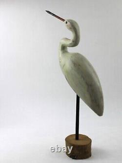 Leurre d'oiseau de rivage sculpté à la main - Art populaire