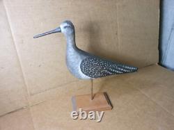 Leurre d'oiseau de rivage sculpté à la main et peint par Dave Rhodes 2001 Art populaire