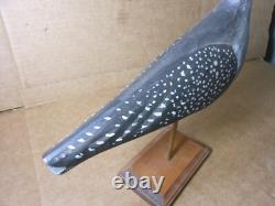 Leurre d'oiseau de rivage sculpté à la main et peint par Dave Rhodes 2001 Art populaire