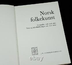 Livre Norwegian Folk Art Traditionnel Sculpture En Bois Textile Tapis Peinture De Meubles