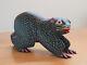 Manuel Jimenez & Fils Sculpture Sur Bois D'art Populaire Mexicain Vintage Oaxaca Alebrijes