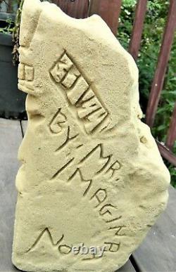M. Imagination Chicago Afro-am. Folk Visionnaire Dreaming King Sandstone Carving