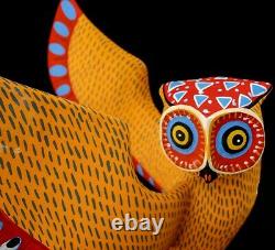 Majestic Owl Oaxacan Wood Carving Oaxaca Alebrije Par Armando Jimenez
