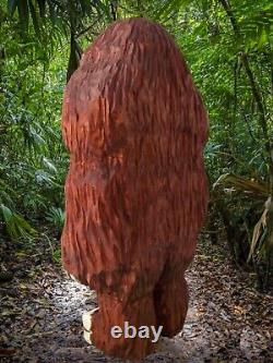 Mapinguari Que Bigfoot De L'amazon Ma Main Sculptée Figure, Signé