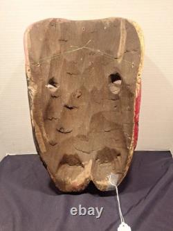 Masque Guerrero mexicain en bois sculpté à deux visages, art populaire