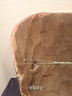 Masque Guerrero mexicain en bois sculpté à deux visages, art populaire