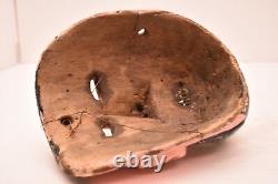 Masque de danse en bois sculpté vintage MEXICAIN FOLKLORIQUE homme barbu de Veracruz Carnaval