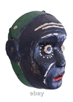 Masque de singe monito (petit) sculpté et peint à la main