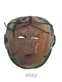 Masque de singe monito (petit) sculpté et peint à la main