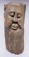 Masque En Bois Vintage Homme Guadeloupe Mexique Art Populaire Sculpté à La Main Décoration Murale 15.5