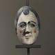 Masque Guatémaltèque En Bois Sculpté à La Main Et Polychrome D'art Populaire Antique