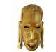 Masque Tribal En Bois Massif Sculpté à La Main De Type Africain En Burl Art Populaire