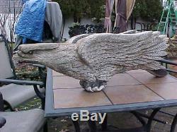 Original Art 1800 Folk Schooner Ship Eagle A Carved Figure De Proue Beauty