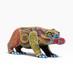 Ours Oaxaqu&eacute;n Avec Poisson Alebrije Sculpture En Bois Sculpt&eacute;e Et Peinte &agrave; La Main Mexicaine