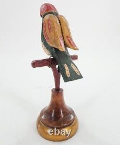 P. D. HOCH Oiseau perché sculpté et peint en art populaire de Pennsylvanie 2007 Cumberland Prim