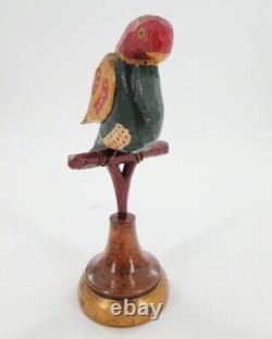P. D. HOCH Oiseau perché sculpté et peint en art populaire de Pennsylvanie 2007 Cumberland Prim