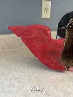 Paire de Chérubins Muraux en Art Populaire Mexicain Vintage Sculptés et Peints à la Main