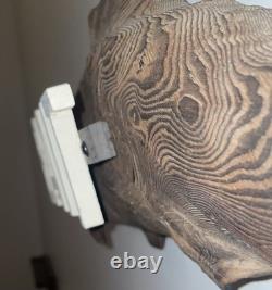 Panneau de commerce vintage en bois sculpté représentant un appât pour poissons 25 Art populaire suspension murale 3D avec chaîne