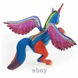 Pegasus Horse Oaxacan Alebrije Sculpture D’art Populaire Mexicain