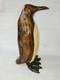 Pinguin En Bois Lamellé Sculpté Vintage Original Mcm Art Populaire Du Milieu Du Siècle