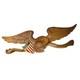 Plaque Murale Aigle En Bois Unisexe Grande Marron Excellente Art Populaire Patriotique