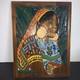 Plaque Murale En Bois Sculpt&eacute; Et Peint &agrave; La Main Repr&eacute;sentant Une Femme, Art Populaire, Souvenir D&eacute;coratif Du Panama