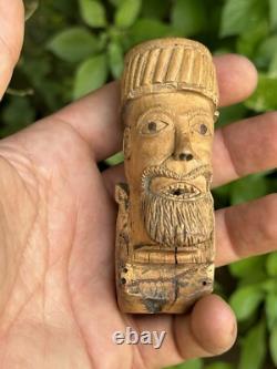 Poignée de canne et art populaire et bois sculpté