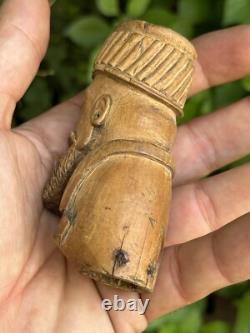 Poignée de canne et art populaire et bois sculpté