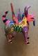 Rare Chien Spirituel Alebrije En Bois Sculpt&eacute; Et Peint &agrave; La Main Dante Art Populaire Oaxaca Mexique