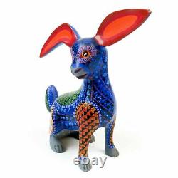 Rabbit Oaxacan Alebrije Animal Wood Carving Mexican Folk Art Sculpture