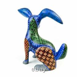 Rabbit Oaxacan Alebrije Animal Wood Carving Mexican Folk Art Sculpture