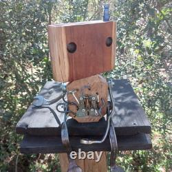 Robot de sculpture sur bois Art récupéré Robots de sculpture à la tronçonneuse Art fait main
