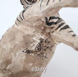 S. Arthur Shoemaker Bois Sculpté Main 5,5 Zebra'93 Carving Art Populaire Lancaster