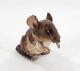 S. Arthur Shoemaker Wood Caved Mouse 1988 Carving Folk Art Lancaster