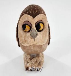 S. Arthur Shoemaker Wood Hand Carved Owl 1991 Signé Carving Folk Art Lancaster