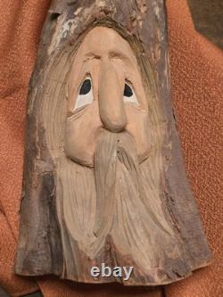 Sculpture Knobbits originale signée de Bob Evens, chef-d'œuvre de folk art de 1982, rare