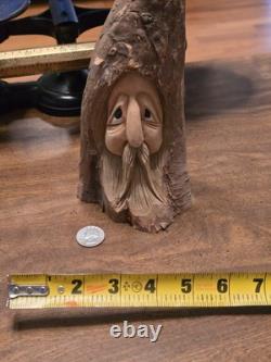 Sculpture Knobbits originale signée de Bob Evens, chef-d'œuvre de folk art de 1982, rare