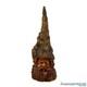 Sculpture De Visage De Gnome Vieil Homme En Bois Sculpt&eacute; D'art Populaire Vintage