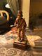 Sculpture De Violoniste/joueur De Violon En Bois Sculpté à La Main De Style Folklorique Vintage (en Excellente Condition)