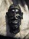 Sculpture De Visage Vintage En Esprit Unique D'un Sculpteur D'art Populaire De L'arbre Sorcier